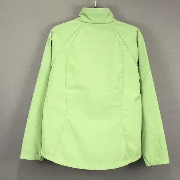 Black Diamond Jacket Womens Medium Green Full Zip Outdoor Fleece Lined Pockets - Picture 2 of 11